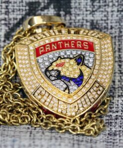 2024 Florida Panthers Stanley Cup Pendant with Necklace & Custom Engraving – Premium Series NHL Ring Pendants custom engraved ring pendant 2