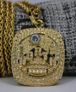 2019 Toronto Raptors NBA Ring Pendant with Necklace & Laser Engraving – Premium Series NBA Ring Pendants 2018 warriors 2