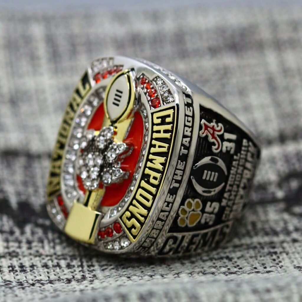 2016 Clemson Tigers National championship ring replica with custom name ...