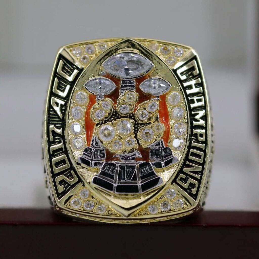 2016 Clemson Tigers National championship ring replica with custom name ...