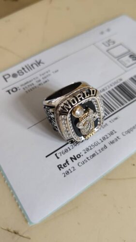 2012 Miami Heat NBA championship ring replica with custom name - Premium Series photo review
