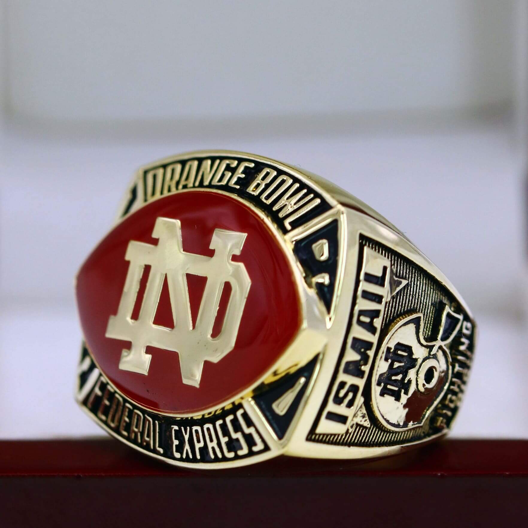 1990 Notre Dame Fighting Irish Orange Bowl Ring replica with custom name – Premium Series NCAA Rings 1990 Notre Dame Fighting Irish Orange Bowl Ring 4 1990 Notre Dame Fighting Irish Orange Bowl Ring replica with custom name – Premium Series NCAA Rings 1990 Notre Dame Fighting Irish Orange Bowl Ring 4
