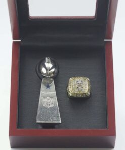1978 Dallas Cowboys championship ring gold color & trophy Football Rings 1978 Dallas Cowboys championship ring