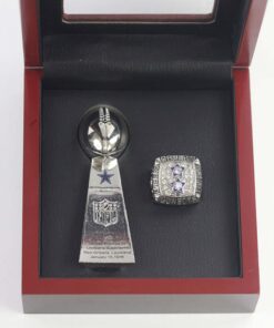1978 Dallas Cowboys championship ring silver color & trophy Football Rings 1978 Dallas Cowboys championship ring