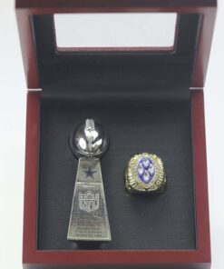 1994 Dallas Cowboys championship ring gold color & trophy Football Rings 1994
