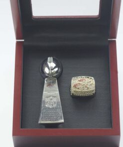 1999 Denver Broncos championship ring & trophy Football Rings 1999 Denver Broncos championship ring