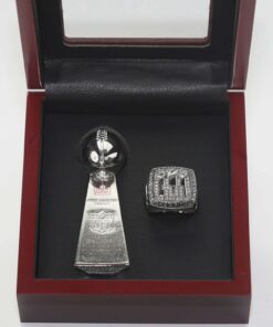 2008 New York Giants championship ring & trophy Football Rings 2008 New York Giants championship ring