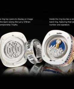 2025 Oklahoma City Thunder NBA championship ring & Larry O’Brien Championship Trophy NBA Rings 2025 Oklahoma City Thunder 2