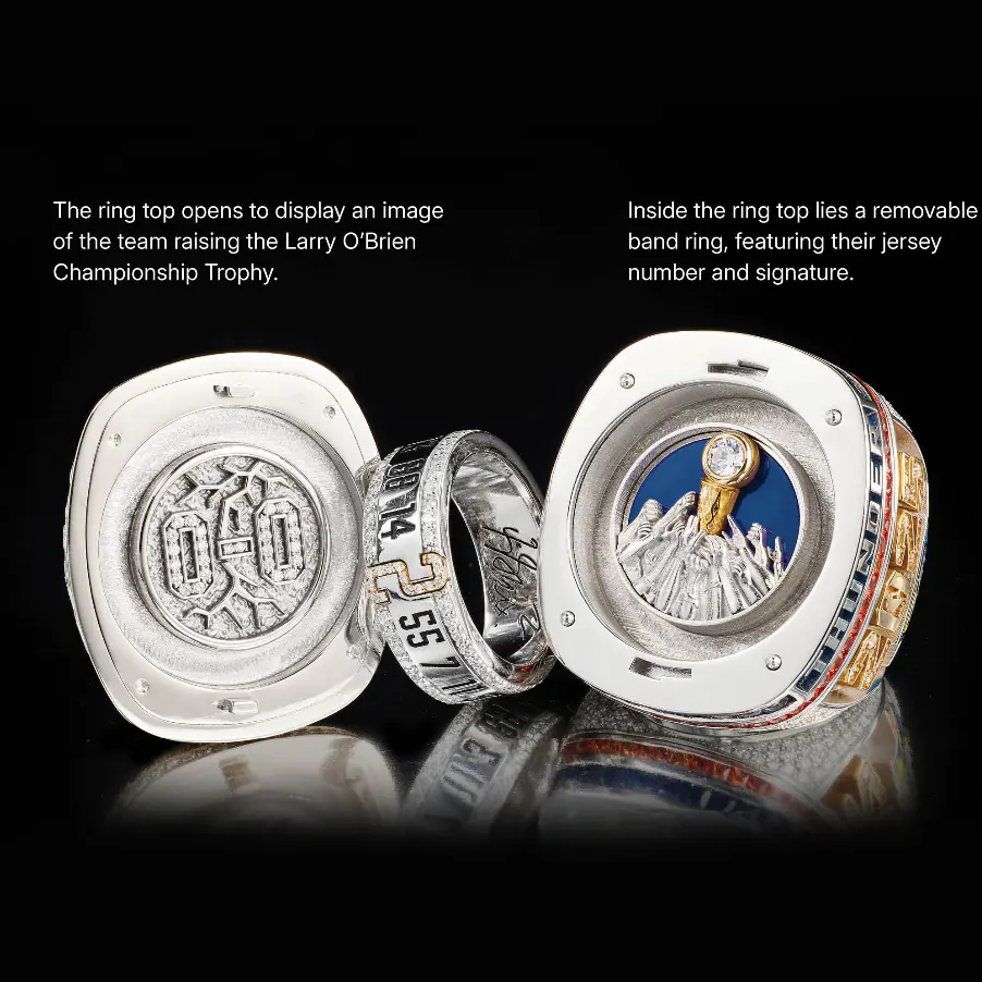 2025 Oklahoma City Thunder NBA championship ring & Larry O’Brien Championship Trophy NBA Rings 2025 Oklahoma City Thunder 2 2025 Oklahoma City Thunder NBA championship ring & Larry O’Brien Championship Trophy NBA Rings 2025 Oklahoma City Thunder 2