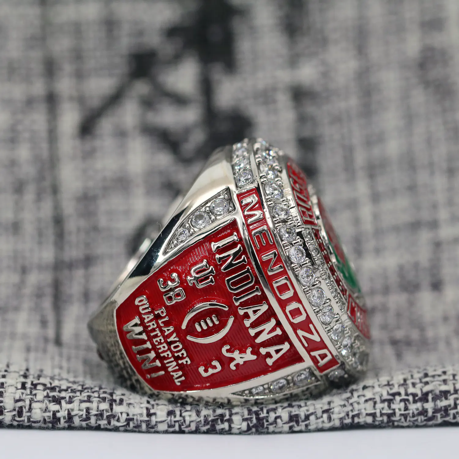 2026 Indiana Hoosiers Rose Bowl championship ring replica with custom name – Premium Series NCAA Rings 2025 Indiana Hoosiers 4 2026 Indiana Hoosiers Rose Bowl championship ring replica with custom name – Premium Series NCAA Rings 2025 Indiana Hoosiers 4