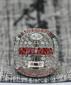 2026 Indiana Hoosiers Peach Bowl championship ring replica with custom name – Premium Series NCAA Rings 2025 Indiana Hoosiers