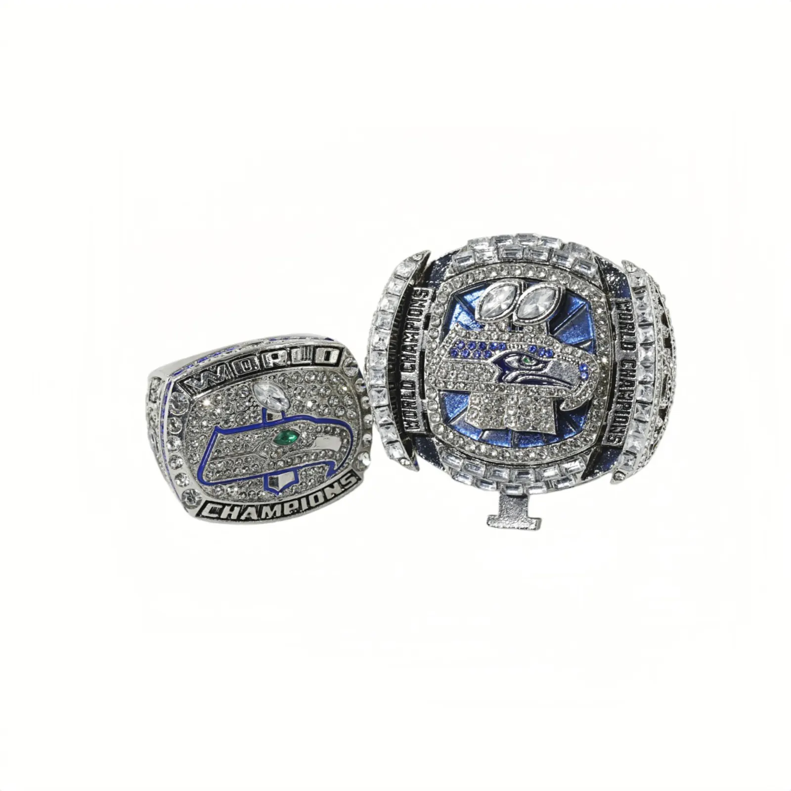 Seattle Seahawks 2014 & 2026 championship ring set Football Rings championship rings 4 Seattle Seahawks 2014 & 2026 championship ring set Football Rings championship rings 4
