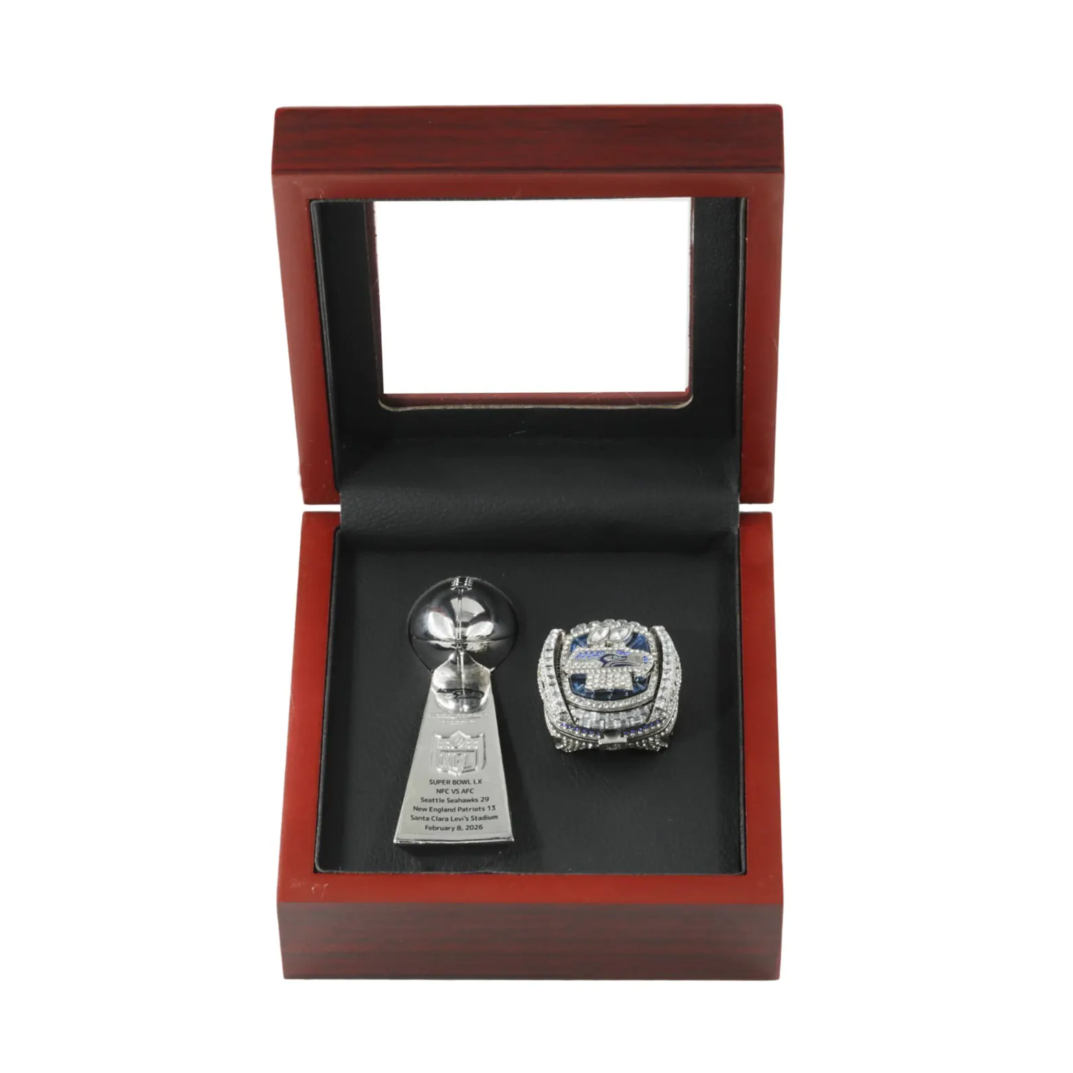 2026 Seattle Seahawks championship ring & trophy Football Rings champion ring 2026 Seattle Seahawks championship ring & trophy Football Rings champion ring