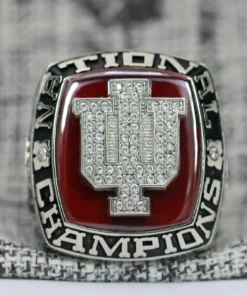 1976 Indiana Hoosiers National championship ring replica with custom name – Premium Series NCAA Rings 1976 Indiana Hoosiers